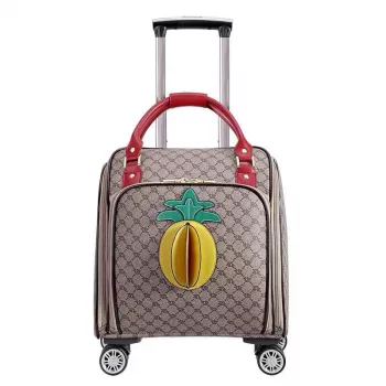 Vintage Gray Carry-On Spinner: Smooth, Classic Travel